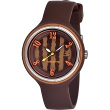 Appetime Womens Sweets Plastic Watch - Brown Rubber Strap - Brown Dial - APPSVJ211128