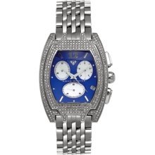 Aqua Master Men's Fancy Diamond Watch, 3.50 ctw