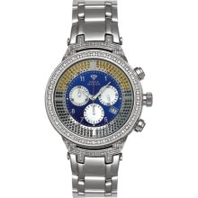 Aqua Master Men's Power Canary Diamond Watch with Diamond Bezel, 4.25