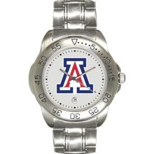 Arizona Wildcats wrist watch : Arizona Wildcats Men's Gameday Sport Watch with Stainless Steel Band