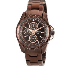 Armitron Menâ€™s Brown Stainless Steel Chronograph Watch