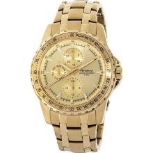 Armitron Men's Multi-function Gold-tone Dress Watch 204696chgp