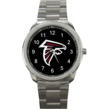 Atlanta Falcons Sport Metal Watch Mw384 - Gray - Stainless Steel