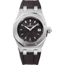 Audemars Piguet Royal Oak Black Rubber Strap Ladies Watch 67620ST.OO.D002CA.01