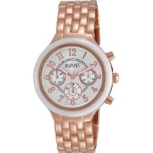 August Steiner Women's Swiss Quartz Multifunction Ceramic Bezel