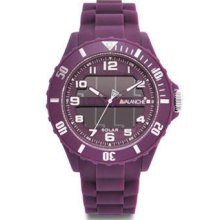 Avalanche Solar Powered Purple Watch Av-1012s-pu