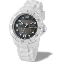 Avalanche Solar Powered White Analogue/digital Watch Av-1012s-wh