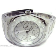 Ax5076 Aix Armani Exchange Women Silver Dial Multi Functions Watch