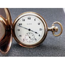 Beautiful Antique 1919 Elgin 7 Jewel Grade 301 Model 2 Pocket Watch