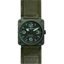 Bell & Ross Br03 Auto Ceramic Military - Br0392-ceram/mil - Vat Free / Tax Free