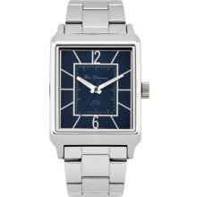 Ben Sherman Men's Quartz Watch With Blue Dial Analogue Display And Silver Stainless Steel Plated Bracelet R947