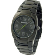 Bench Gents Three Hand Quartz Analogue & Black Dial Bracelet Watch