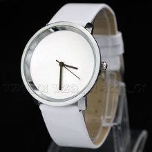 Best Selling Unisex Quartz Wrist Watch Watches Wristwatch White Band White Dial