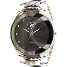 Beverly Hills Polo Club Men's Two tone Bracelet Watch with Gunmetal