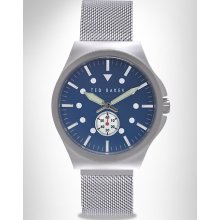 Big and Tall Ted Baker Silver Mesh Watch