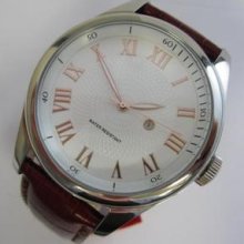 Big Factory Sample N.o.s. Quartz Watch With Roman Numerals