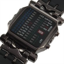 Binary Digital Watch /new Mens Fashion Casual Sport Wrist Watches