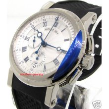 Breguet Marine Auto Chronograph Mens White Gold 5827bb