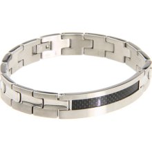 Breil Milano Cave Stainless Steel and Carbon Fiber Bracelet Bracelet : One Size