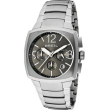 Breil Watch Tw0766 Men's Rod Chronograph Charcoal Dial Stainless Steel