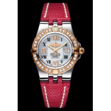 Breitling Galactic 30 Steel/Red Gold Diamond Watch #560