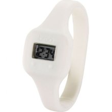 Breo Reflex Unisex Digital Watch With Grey Dial Digital Display And White Rubber Bangle B-Ti-Rfl8s