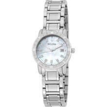 Bulova 96r105 Womens Diamond Accented Calendar Watch