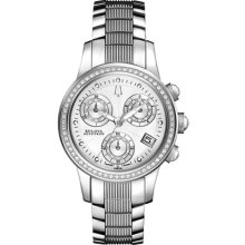 Bulova Accutron Ladies Chronograph Diamond Watch Masella Collection 63r136