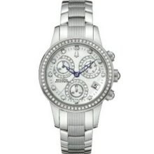 Bulova Accutron Masella Ladies` Quartz Chronograph 113 Diamond Watch