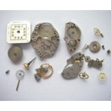 Bulova Gcf Disassembled Watch Movement/dial/crown