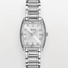 Bulova Highbridge Stainless Steel Diamond Accent Watch - 96R162 -