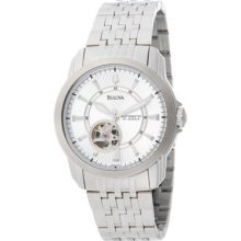 Bulova Mens Bva Series Silver Dial And Bracelet Watch 96a100