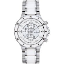 Bulova White Ceramic Diamond Chronograph Ladies Watch 98p125