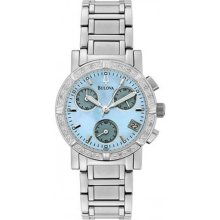 Bulova Women's 96r31 Diamond Chronograph Watch Retails At $525