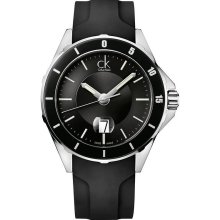 Calvin Klein CK Play Black Rubber Men's Watch K2W21XD1