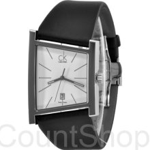 Calvin Klein District K0q21120 | Black Leather | White Dial | 37mm | 30m |