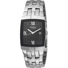 Caravelle 43B43 Mens Black Dial Stainless Steel Watch ...