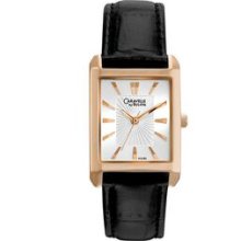 Caravelle By Bulova Ladies` Rectangle Watch With White Dial