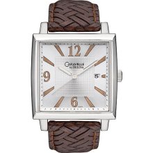 Caravelle Mens Square Dial Watch