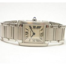 Cartier Tank Francaise Stainless Steel Ladies Watch Style W51008q3