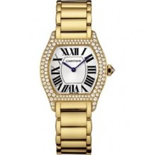 Cartier Tortue 18k Yellow Gold Ladies Watch WA5048W8