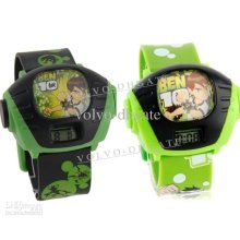 Cartoon Ben 10 Alien Force Pattern Plastic Kid's Digital Projector W