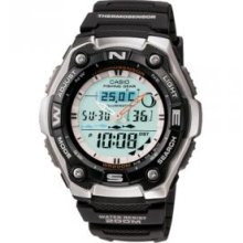 Casio AQW101-1AV Sports Gear Watch with Fishing Mode and Moon Data