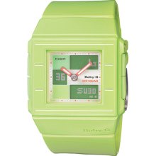 Casio Baby-G BGA200-3E Green Analog Digital Water Resistant Ladies