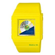 Casio Baby-G Yellow Alarm Chronograph Digital BGA-201-9E Womens Watch