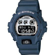 Casio G-shock Dw6900hm-2 Navy Blue Matte Resin Mirror Dial Digital Watch Gift