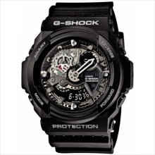 Casio g-shock mens black analog & digital quartz multi function watch ga300-1a