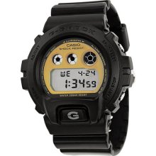 Casio G-shock Multi-function Digital Gold Dial Black Resin Mens Watch