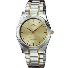 Casio Mtp1275sg-9a Metal Fashion Two Tone Stainless Steel Watch