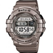 Casio Womens Baby-g White Shock Resist Digital 200m Sport Watch Bgd-141-8